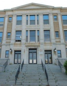 Grand old QHS Entrance - A Wikicommons photo