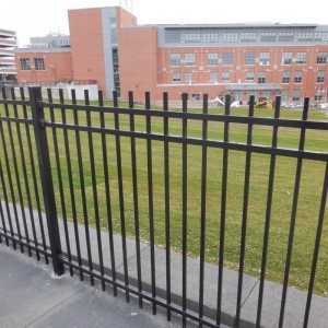 Cheap & ugly prefab fencing at Koch Parcourse