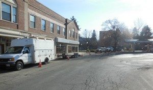 City Hall project takes up public parking only - a Quincy Quarry News photo