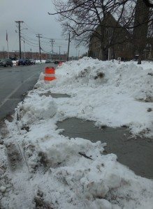 sidewalks-sideways-with-snow-two | Quincy News About Quincy Massachusetts Bus stop - what bus stop? A Quincy Quarry News photo