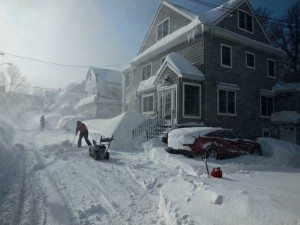 Citizen plowing as the City isn'tA Quincy Quarry News photo