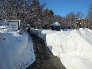 City Hall coat holder in overcoatA Quincy Quarry News photo