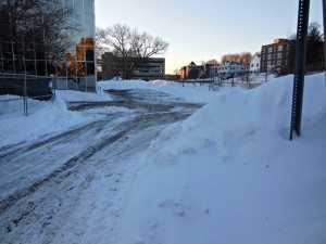 City Hall parking well-plowed-l2-16-2015-1 | Quincy News About Quincy Massachusetts City Hall Parking lot well-cleared Sunday after Valentines Blizzard A Quincy Quarry News file photo