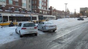 City hall parking well plowed 2 3 2015 | Quincy News About Quincy Massachusetts | Quincy Ma City hall employee suspected vip free commuter parking well plowed at sunrise after ground hog day's storm A Quincy Quarry News photo