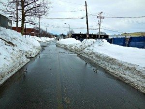 Missing lane on Chestnut Street near the Courthouse