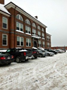 School Administration frozen solid parking lotA Quincy Quarry News photo