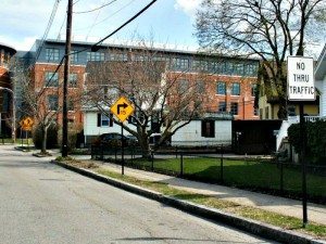 Excess signage?  A Quincy Quarry News photo  Click image to better see all four street signs