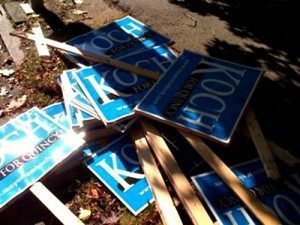 Support for Koch dropping to ground?An old Facebook photo