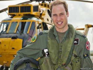 Prince William while on active dutyAn RAF photo