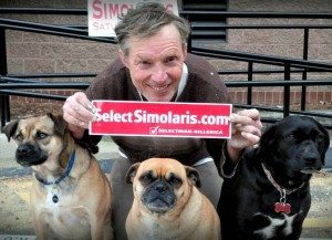 Selectman George Simolaris in the dog house?A Facebook image