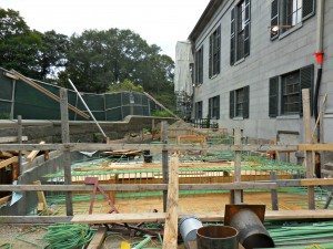The Kim Jung Koch Mini-Me Plaza under construction A Quincy Quarry News file photo