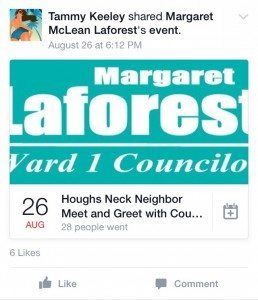 501c3 violating Facebook postA Facebook post