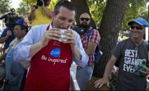 Cruz-taking-a-bite-of-pork-Daniel Acker/Bloomberg via Getty Images