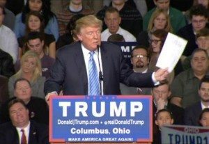 Trump misreading Washington Post storyAn NBC news video still image