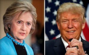 Hillary frawning trump smirking | Quincy News About Quincy Massachusetts | Quincy Ma The heat is on Photos found on cbs Com