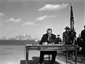 lbj-signs-immigration-law | Quincy News About Quincy Massachusetts