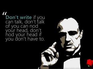 don't-write-if-can-speak-not-the-family-corleone-image | Quincy News About Quincy Massachusetts
