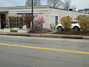 Street-light-pole-in-gutter-4-28-2018-1 | Quincy News About Quincy Massachusetts