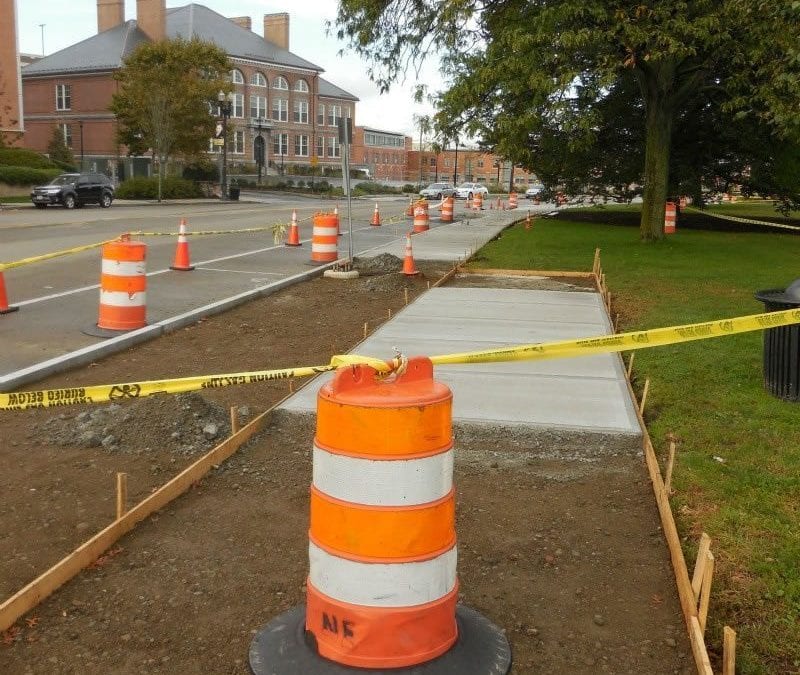 Sidewalk Sideways in Quincy Center – What the Q?