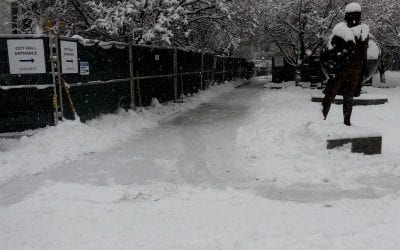 Quincy Center Snow Jobs Continue