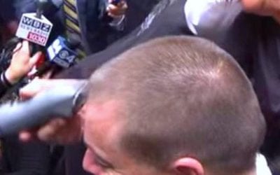 Quincy Buzz Cuts to fight cancer