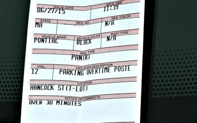 Quincy City Hall parking lot invalid parking ticket spree?