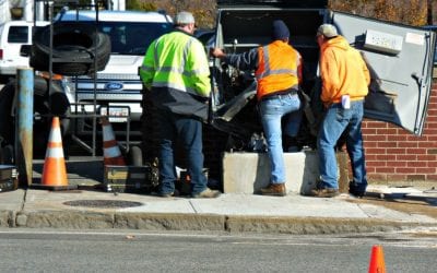 Quincy Center traffic lights taken out