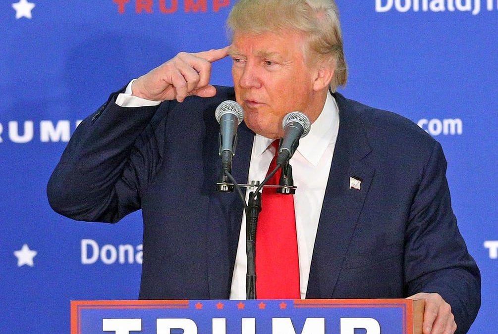 Trump fingers self while trying to deflect valid criticism