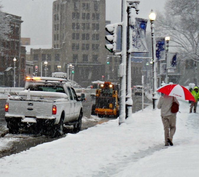 Code Red snow clearing emergency at Quincy City Hall?