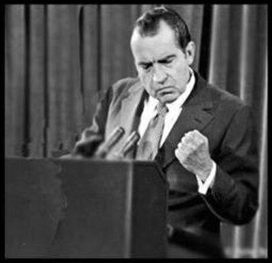 Trump protester calls for Nixon