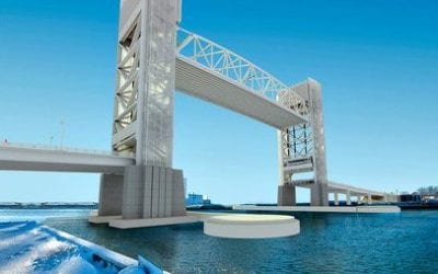 Brand new Fore River Bridge stuck open Sunday evening