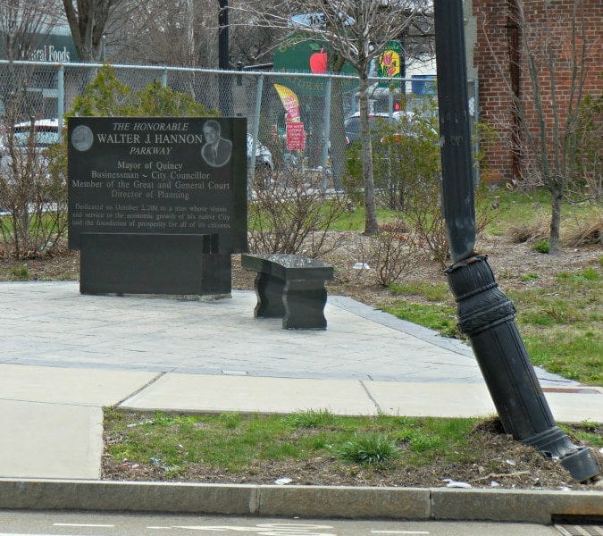 Quincy Center Sideways Streetlight Nears First Anniversary