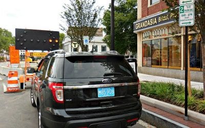 Quincy VIP SUV City Ride exposéd in Handicapped Parking space