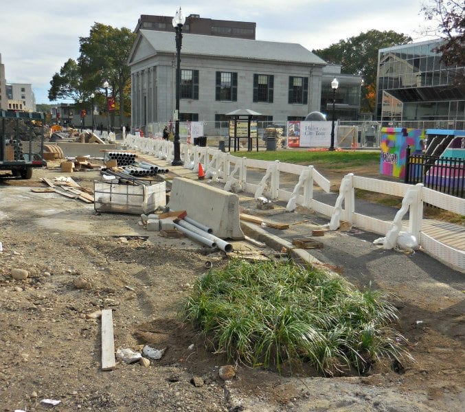 Quincy Center Adams Green finally beginning to take shape?