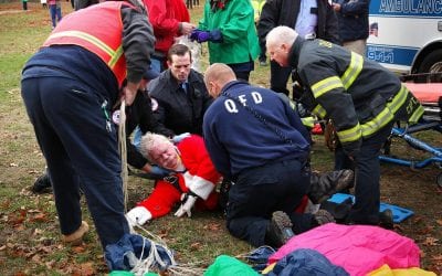 Quincy Firefighters Recognized For Helping Injured Skydiving Santa