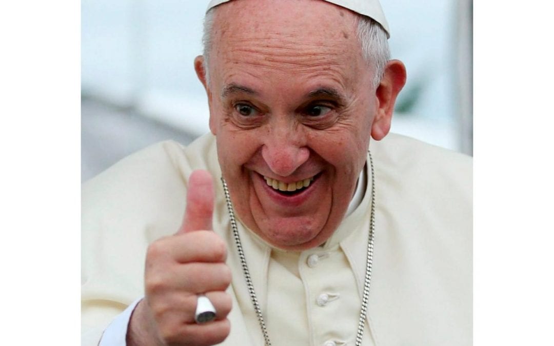 Pope Francis says "wait and see" on Trump