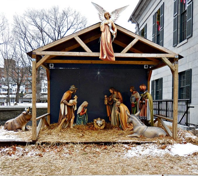 Quincy crèche still in place after Epiphany at City Hall