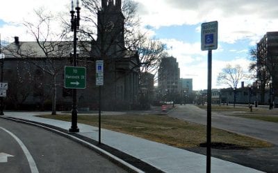 Quincy City Hall handicapped parking access doubled following Quincy Quarry exposés?