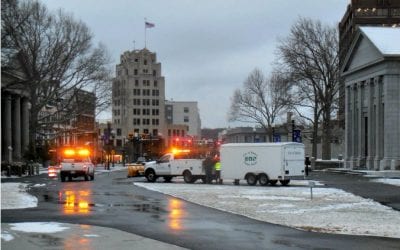 Quincy City Hall Snow Response SWAT Team in place
