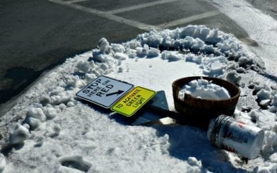 Quincy Traffic Signs taking hits all over Quincy Center