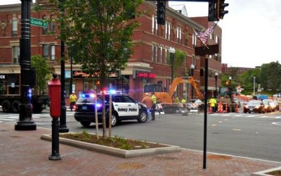 Quincy Center new roadway already being torn up by roadwork