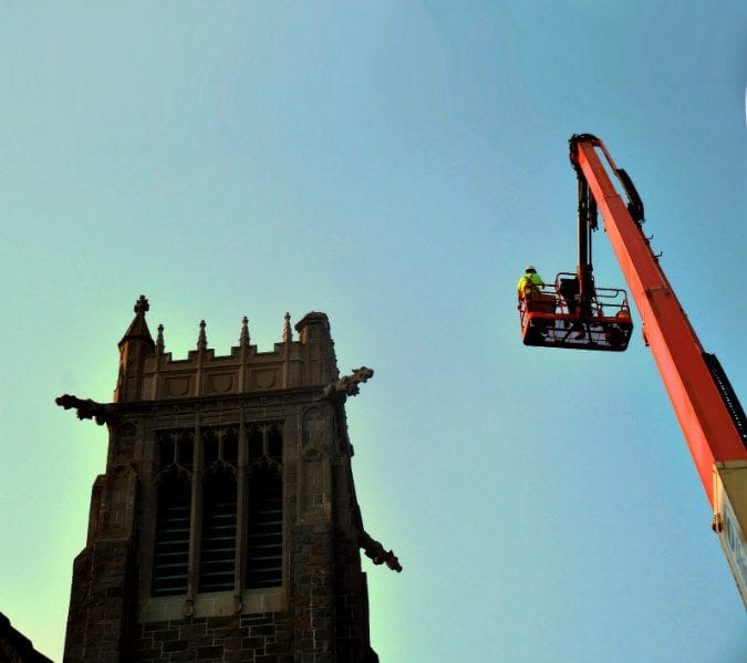 Quincy Church bell tower lightning damage to finally be fixed