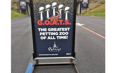 Petco Hosting a Goat Petting Zoo at Patriots Place Today to Honor the GOAT!