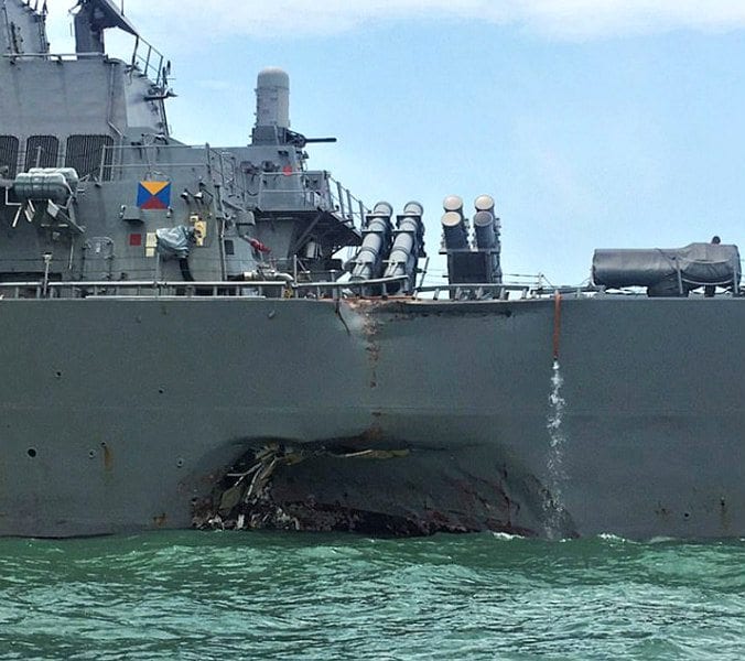 Seventh Fleet commander relieved in the wake of ship collisions