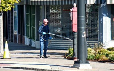Quincy Parks Department caught hosing it after deluge