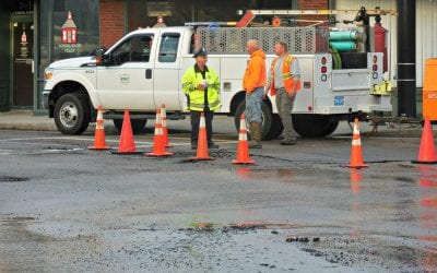 Quincy Shore Drive hit with broken water pipe during morning commute