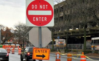 Signs of impending chaos from pending demolition of Quincy Center MBTA Garage