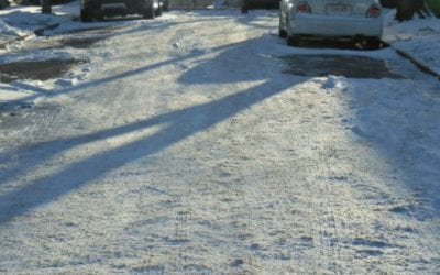 Quincy's worst street three days after the White Christmas Day white-out?