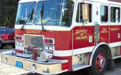 Quincy Police cruiser fire at Police Headquarters videos!