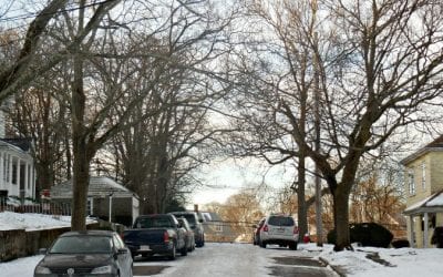 Quincy Street continues unplowed and frozen solid as Nor’easter approaches